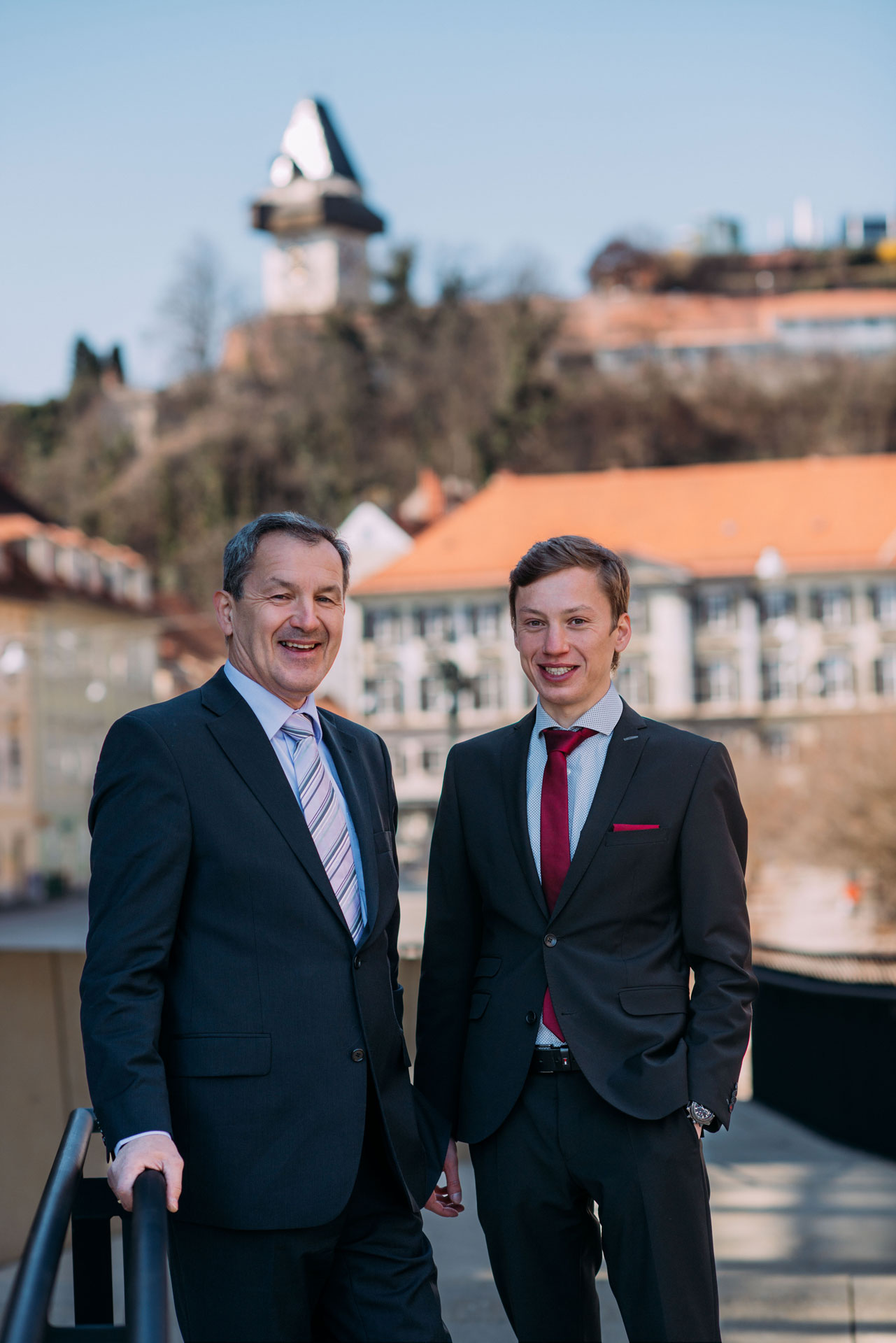 Epado Immobilien – Foto von Unternehmensmitgliedern Ehrenfried und Dominik Ehmannnnlichen Unternehmensmitgliedern